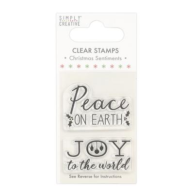 Simply Creative Clear Stamp - Christmas Sentiments